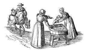 Fischstand auf einem Markt, 1572