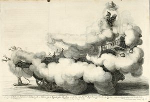 Sieg-Streit des Lufts und Wassers. Freuden-Fest zu Pferd - Der Wagen (1667) von Gerard Bouttats