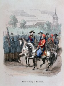 Militärparade mit Ibrahim Pacha, Champ de Mars, Paris von Gerard Corbiau