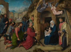 Die Anbetung der Könige (Kopie nach Hugo van der Goes) von Gerard David