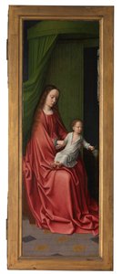 Äußeres Panel der Taufe Christi, ca. 1502-08 von Gerard David