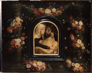 Die Beweinung Christi (Detail) von Gerard David