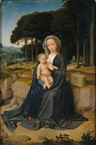 Ruhe auf der Flucht nach Ägypten von Gerard David