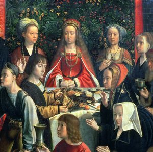 Die Hochzeit zu Kana (Detail) von Gerard David