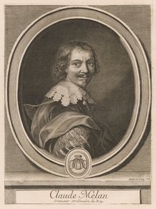 Claude Melan, aus dem Buch Les hommes illustres, Band II, von Charles Perrault von Gérard Edelinck