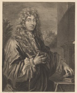 Porträt von Christiaan Huygens von Gérard Edelinck