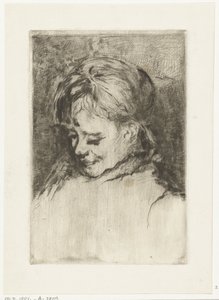 Porträt eines Mädchens, nach links von Gerard Jan Bos