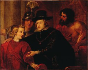 Philipp IV. von Spanien verabschiedet seinen Bruder Kardinal-Infant Ferdinand von Österreich