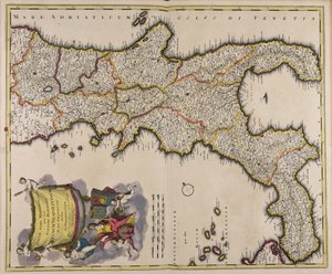 Südlicher Teil Italiens, jetzt spanisches Königreich Neapel in XII Provinzen geteilt von Gerard Valck