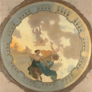 Decke mit Darstellung von Diana und ihren Gefährtinnen