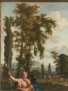 Italienische Landschaft mit Schäfer und Schäferin von Gerard de Lairesse