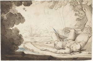 Thisbe entdeckt den toten Piramus von Gerard ter Borch