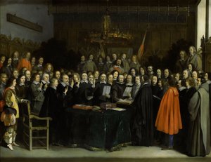 Die Ratifizierung des Vertrags von Münster
