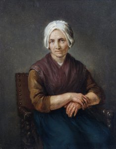 Porträt einer sitzenden Bäuerin von Gerard ter Borch