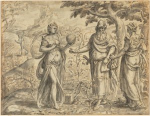 Der Samen unter den Dornen, aus dem Gleichnis vom Sämann, um 1573