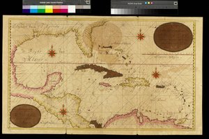 Karte der Westindischen Inseln, Karibisches Meer, Antillen von Gerard van Keulen