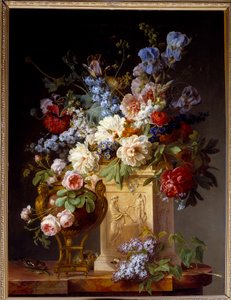 Korb und Blumenvase. von Gerard van Spaendonck