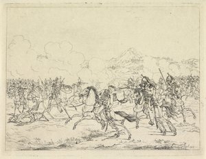 Tod von Friedrich Wilhelm von Braunschweig, 1815 von Gerardus Emaus de Micault