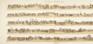 Historische Parade, gehalten in Rotterdam am 21. Mai 1874