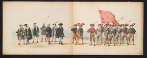 Maskerade der Leidener Studenten, 1855 (Tafel 3) von Gerardus Johannes Bos