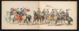 Maskerade van de Leidse studenten, 1855 (plaat 6) von Gerardus Johannes Bos