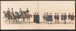 Maskerade der Leidener Studenten, 1870 (Platte 6) von Gerardus Johannes Bos