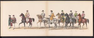 Maskerade der Leidener Studenten, 1870 (Platte 8) von Gerardus Johannes Bos