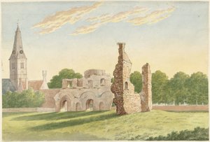 Die Ruine der Abtei von Rijnsburg