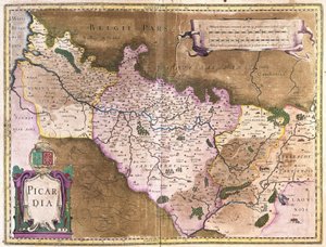 Belgien (Gravur) von Gerardus Mercator