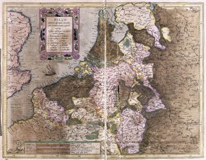 Belgien (Gravur) von Gerardus Mercator
