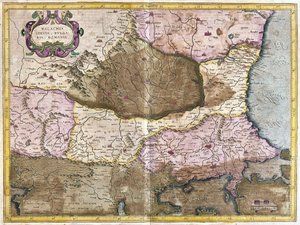 Bulgarien und Rumänien (Stich) von Gerardus Mercator