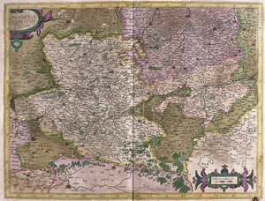 Hennegau, Namur, Belgien (Gravur) von Gerardus Mercator