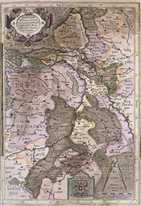 Holland und Brabant, Belgien (Gravur) von Gerardus Mercator