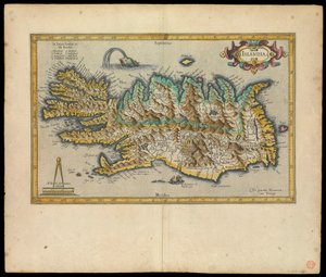 Islandia, Per Gerardum Mercatorem cum privilegio, ca. 1595 von Gerardus Mercator