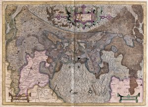 Niederlande von Gerardus Mercator