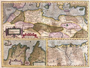 Nordafrika mit Belagerung von Tunis und Nildelta (Stich)