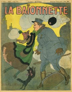Titelblatt der französischen Zeitung La Baionnette von Gerda Marie Frederike Wegener
