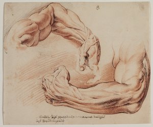 Blatt mit sechs Darstellungen; vier Landschaften und zwei Dekorationen. Stickmuster? von Gerhard Ludvig Lahde