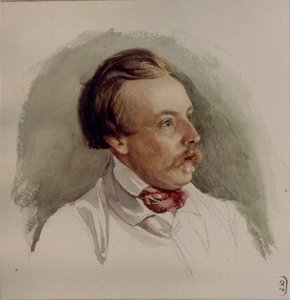 Porträt des Malers Alexander von Kotzebue 1815-1889, 1840er Jahre von Gerhard Wilhelm Reutern von