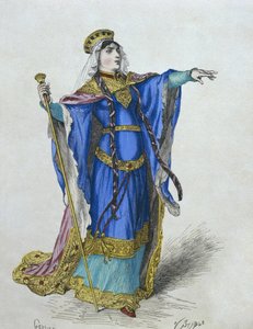 Merowingische Königin, Illustration aus 