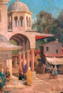 Vor der Moschee, 1823-1900