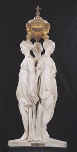 Die drei Grazien, Grabdenkmal mit dem Herzen von Henri II, 1559