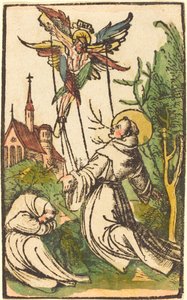 Der heilige Franziskus empfängt die Stigmata von German 15th Century