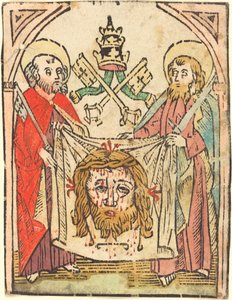 Heilige Petrus und Paulus mit dem Schweißtuch von German 15th Century