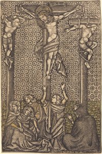Die Kreuzigung von German 15th Century or Master with the Crossed Clubs