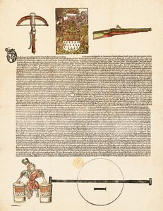 Flugblatt: Einladung zu einem Waffenwettbewerb