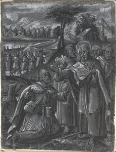 Christus im Streitgespräch mit den Ärzten [recto] von German 16th Century