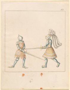 Freydal, Das Buch der Turniere und Turniere von Kaiser Maximilian I.: Kämpfe zu Fuß (Turniere)(Band III): Tafel 163 von German 16th Century
