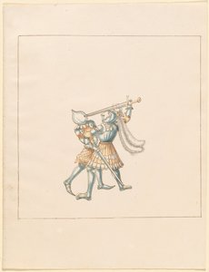 Freydal, Das Buch der Turniere und Turniere von Kaiser Maximilian I.: Kämpfe zu Fuß (Turniere)(Band III): Tafel 160