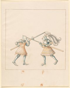 Freydal, Das Buch der Turniere und Turniere von Kaiser Maximilian I.: Kämpfe zu Fuß (Turniere)(Band III): Platte 149 von German 16th Century